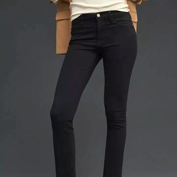 NWOT Frame for Anthropologie Le kinny Jean in Black Size: 25 - Picture 8 of 16